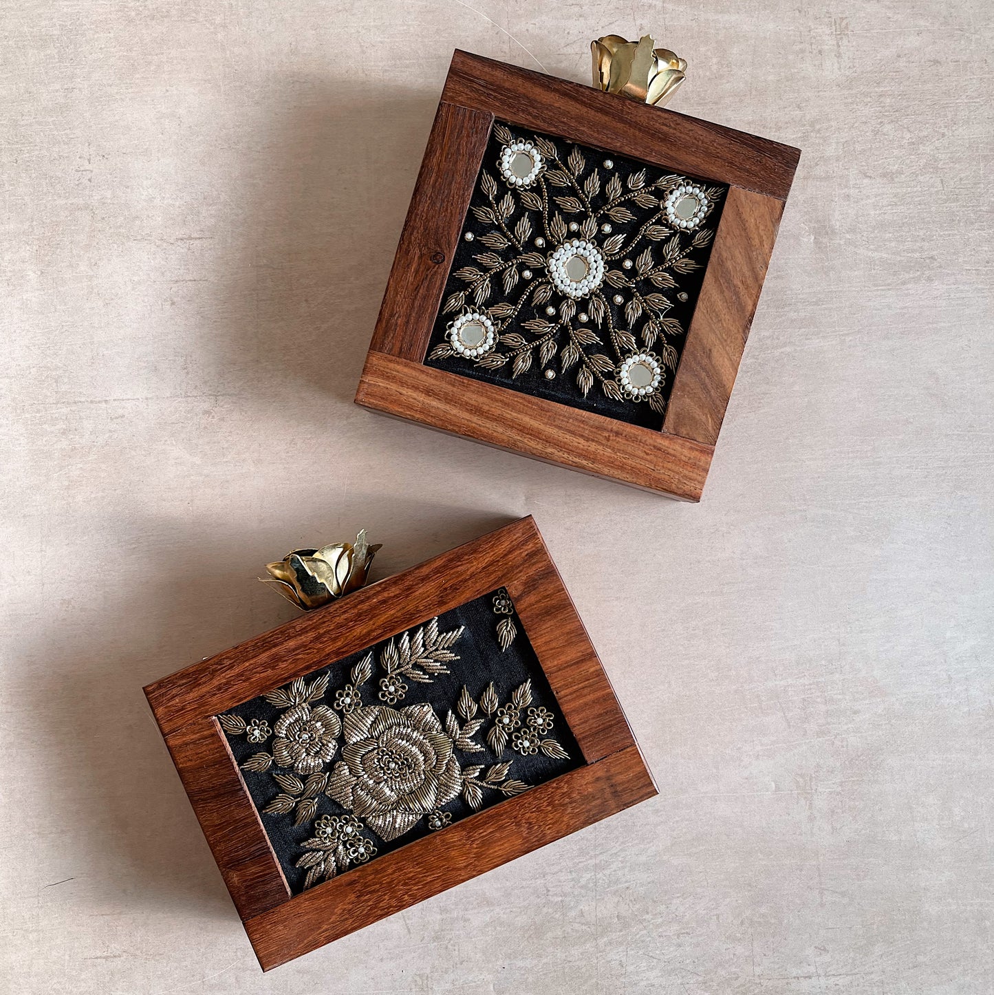 Aaina Wooden Clutch (Pre Order)