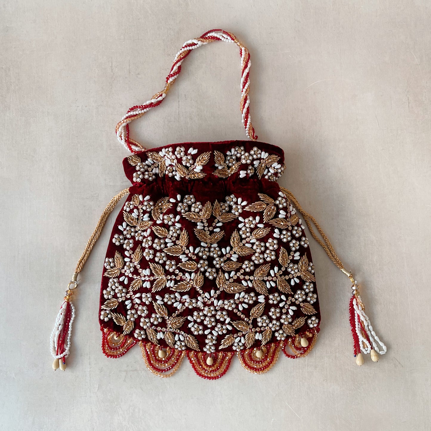 Kiya Potli (Maroon)
