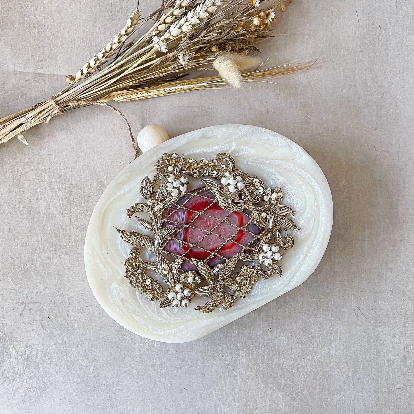 Aidhan (Red / Maroon Agate)